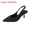 Chic High Heel Slide Sandals For Women Summer Dress Casual Footwear