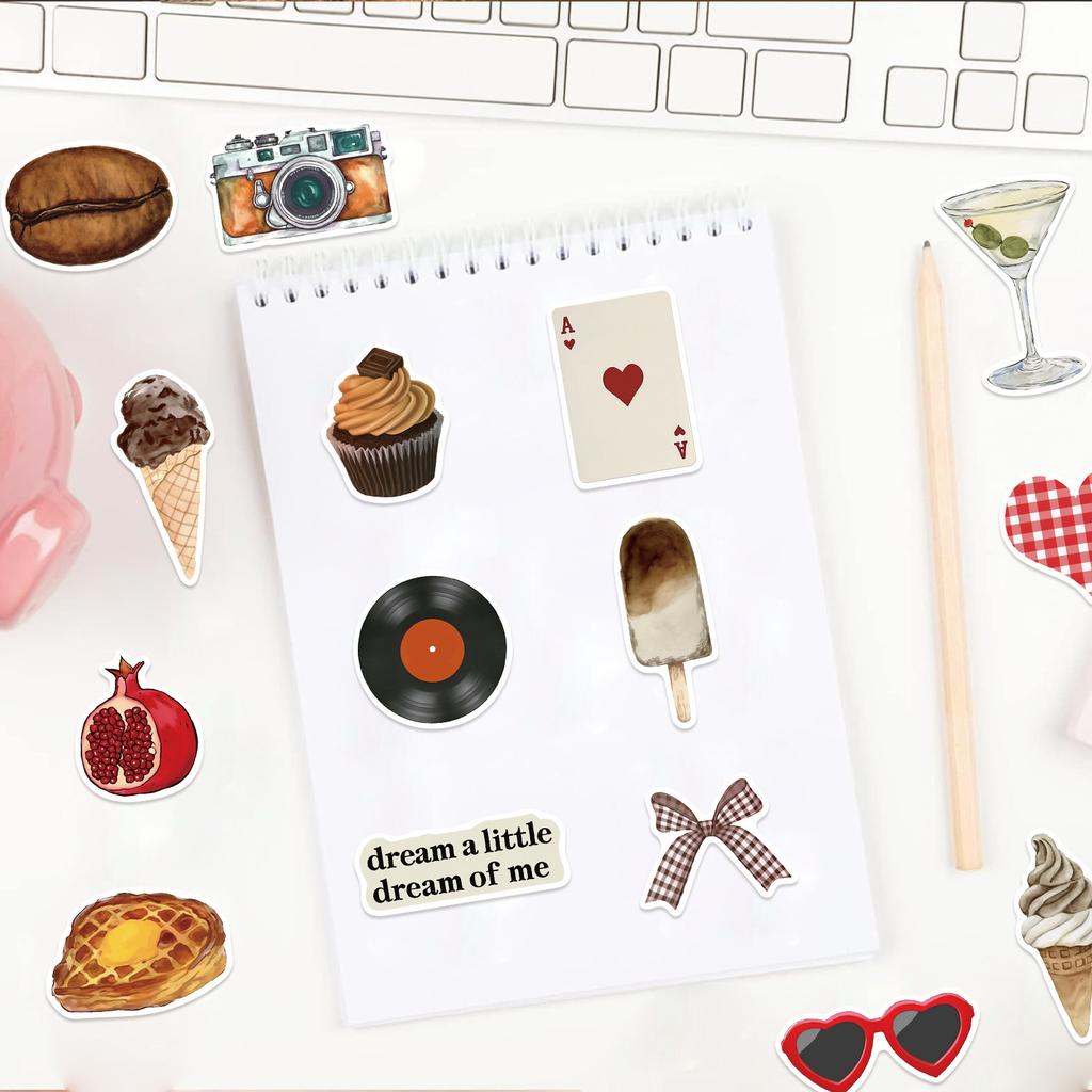 50 New Aesthetic Inspirational Graffiti Stickers Decorate Ipad Suitcase Notebook Diy Waterproof