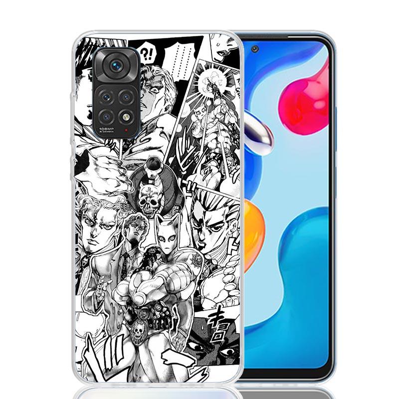 JoJo Kira Yoshikage Killer Queen Phone Case For Xiaomi Redmi Note 15 14 13 12S 12 Pro Plus 11S 11E 11 11T 10S 10 Art Soft Patter