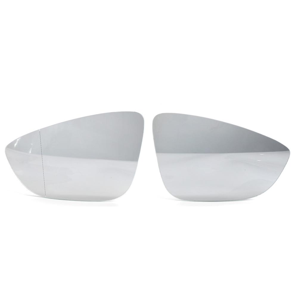 Car White Left Right Heated Wing Rear Mirror Glass For VW Jetta MK7 Passat B7 CC Bora Bettle Scirocco 3C8857521