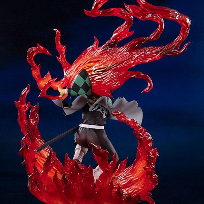 20cm Anime Demon Slayer Figure Demon Slayer Hinogami Kamado Tanjirou Pvc Action Figure Collectible Model Toys Kid Gift