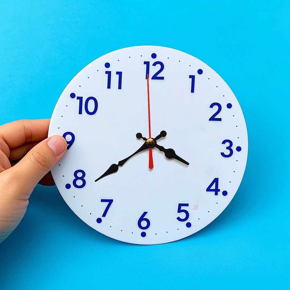 DIY Clock Movement Set for Wall Clocks: Includes Clock Shaft and Hands (3 Pointer Set)