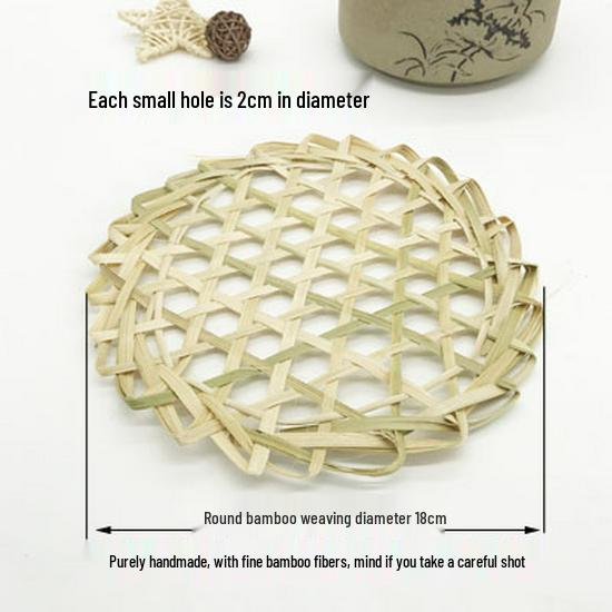 Handmade Bamboo Sieve - Creative Woven Kitchen Decoration