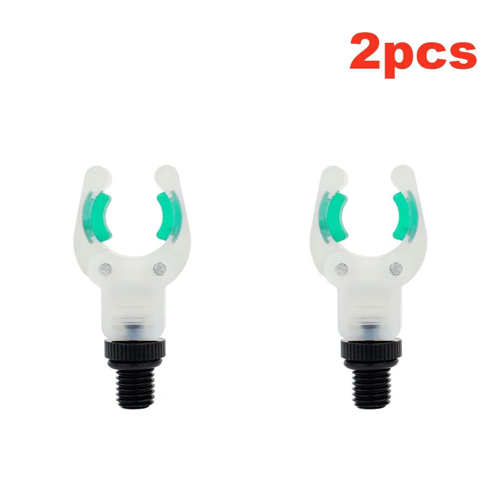 1/2Pcs Luminous Fish Rod Support Stand Heads U Shape Carp Fishing Rod Stand Rest Head Portable Holder Clips Fishing Rod Bracket