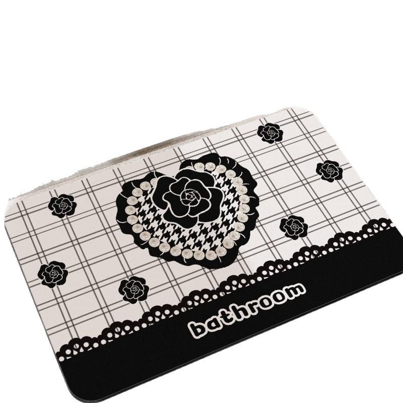 Bathroom Floor Mat Anti Slip Absorbent Dirt Resistant Easy To Maintain Foot Mat