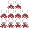 10pcs Lockout Hasp 38mm1.5in 6 Holes Aluminium Insulation for Flammable Explosive Places
