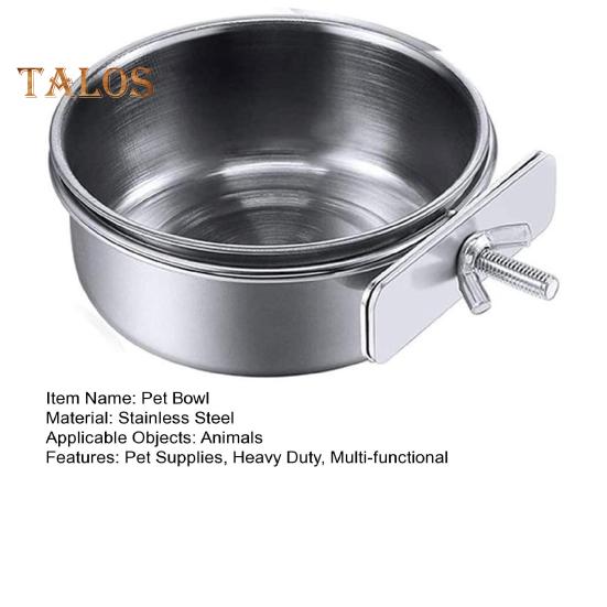 Edelstahl-Futternapf für Papageien, Vögel, Hunde, Katzen, Kaninchen, Vögel, Kleintiere, Käfigmontage, Wasser- und Futternapf, Futternapf, Heimtierbedarf