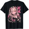 Goth Grunge Demon Anime Girl Waifu Horror Alt Aesthetic T-Shirt(5)