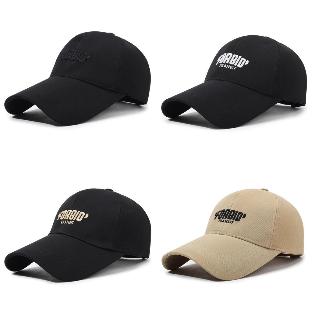 Forbid Embroidery Letter Duckbill Baseball Hat Uv Protection Outdoor Breathable