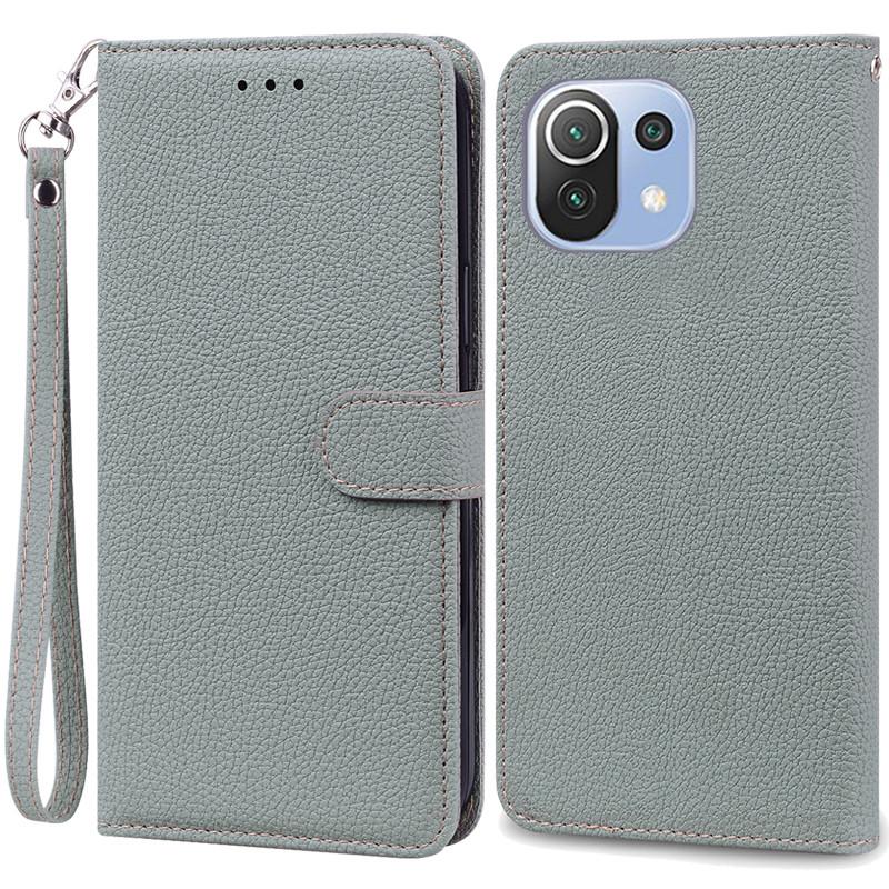Mi 11 Lite Deksel For Xiaomi Mi 11 Lite 5G NE Lær Lommebok Flipdeksel For Xiaomi Mi 11 Lite Deksel Mi11 11i Cover Coque Fundas