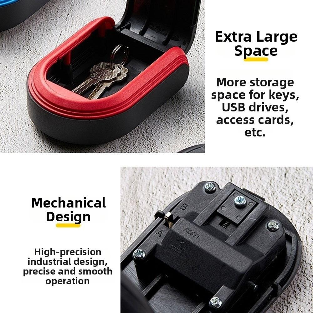 Mechanical Combination Lock Key Lock Box Full Plastic Key Storage Box Key Organizer Entrance