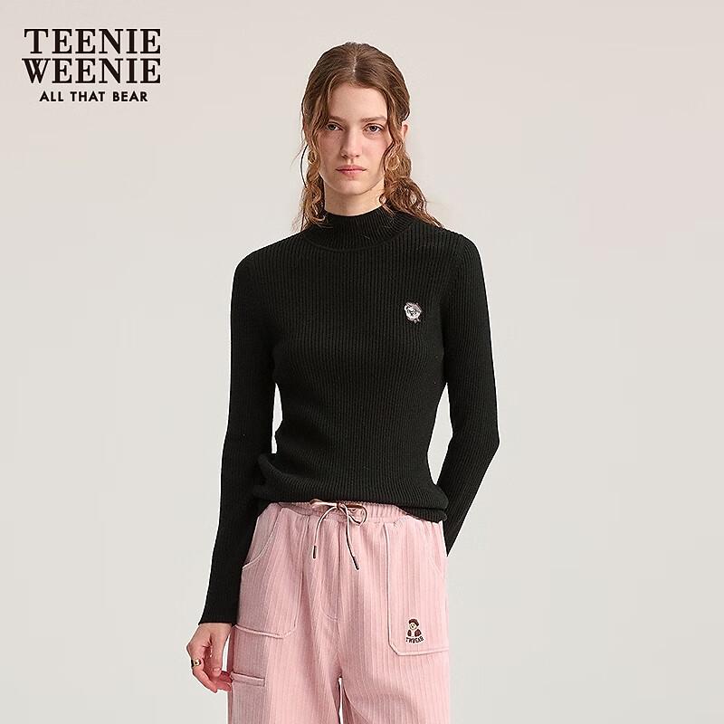 Teenie Weenie Women's Half-High Collar Knit Sweater