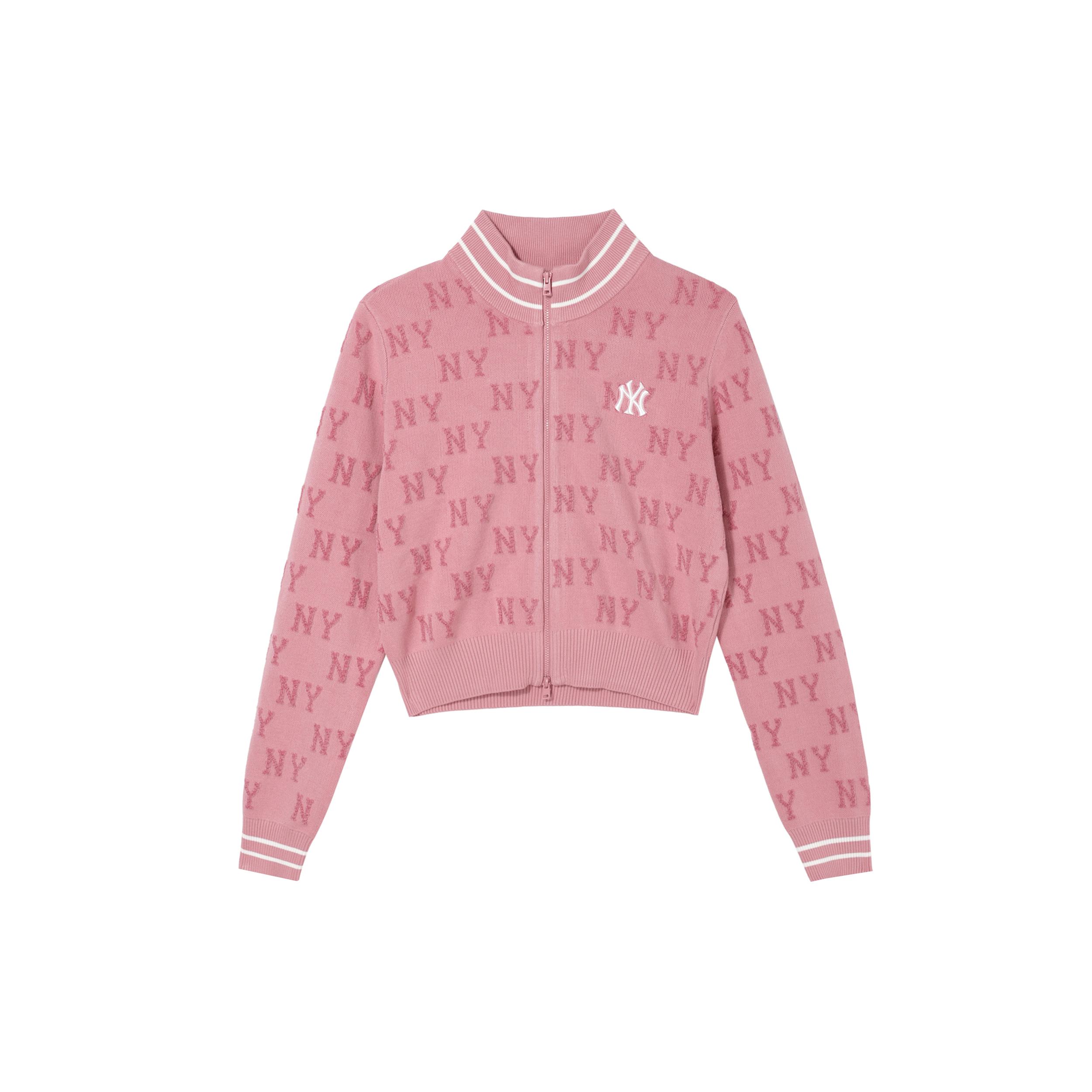 

New MLB New York Yankees Cropped Coat Women s Pink 3FKCM0344-50PKS S