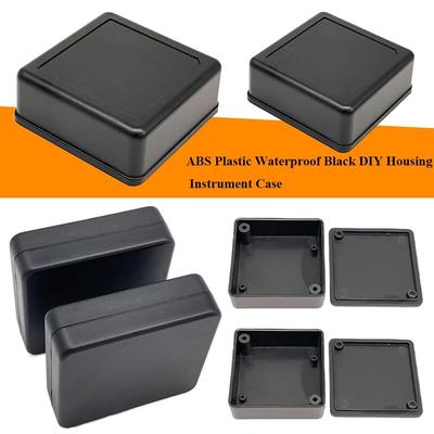 ABS-Kunststoff DIY-Gehäuse Instrument Elektronisches Projektgehäuse Wasserdicht PCB Elektrische Zubehörteile 9 Stile Schwarze Leiterplattenbox
