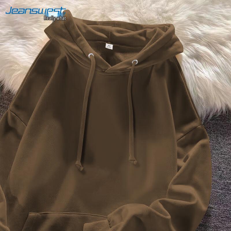 Jeanswest Women's Korean Style Loose Fit Hooded Sweatshirt