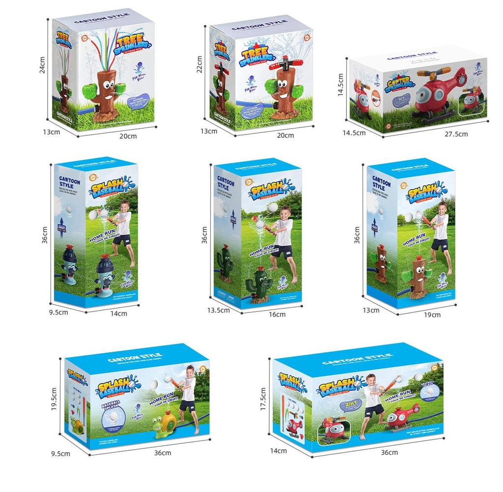 Cartoon Fire Hydrant Lawn Rotating Sprinkler - Automatic Watering & Play Toy