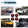 4PCS Skull Car Wheel Hub Center Cap Sticker, 2.2" Personalized Metal Wheel Emblem Sticker, Waterproof Automotive Hub Decorative Decal Cover, Car