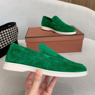Letnie unisexowe wsuwane buty codzienne modne miękkie podeszwy damskie modne skórzane buty męskie
