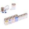 Weekly Pill Magnet Organizer with 7-Day 1 Time Daily Reminder Medicine Dispenser Portable