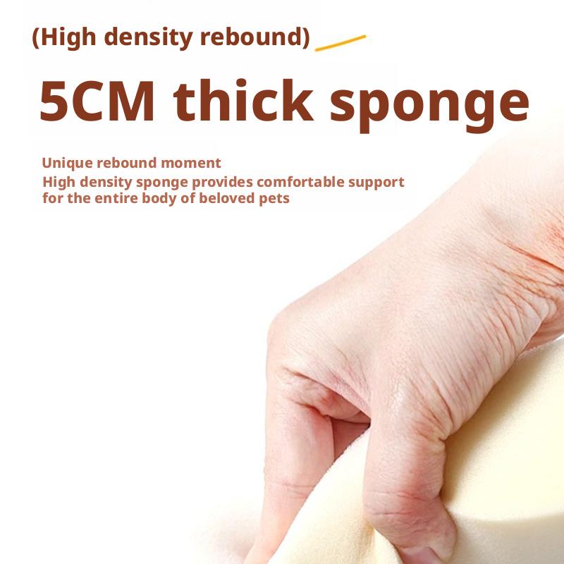 Kennel Winter Thickened Warm Semi-surrounded Cat Warm Nest Suede Three-layer Octagonal Kennel Pet Kennel Kennel