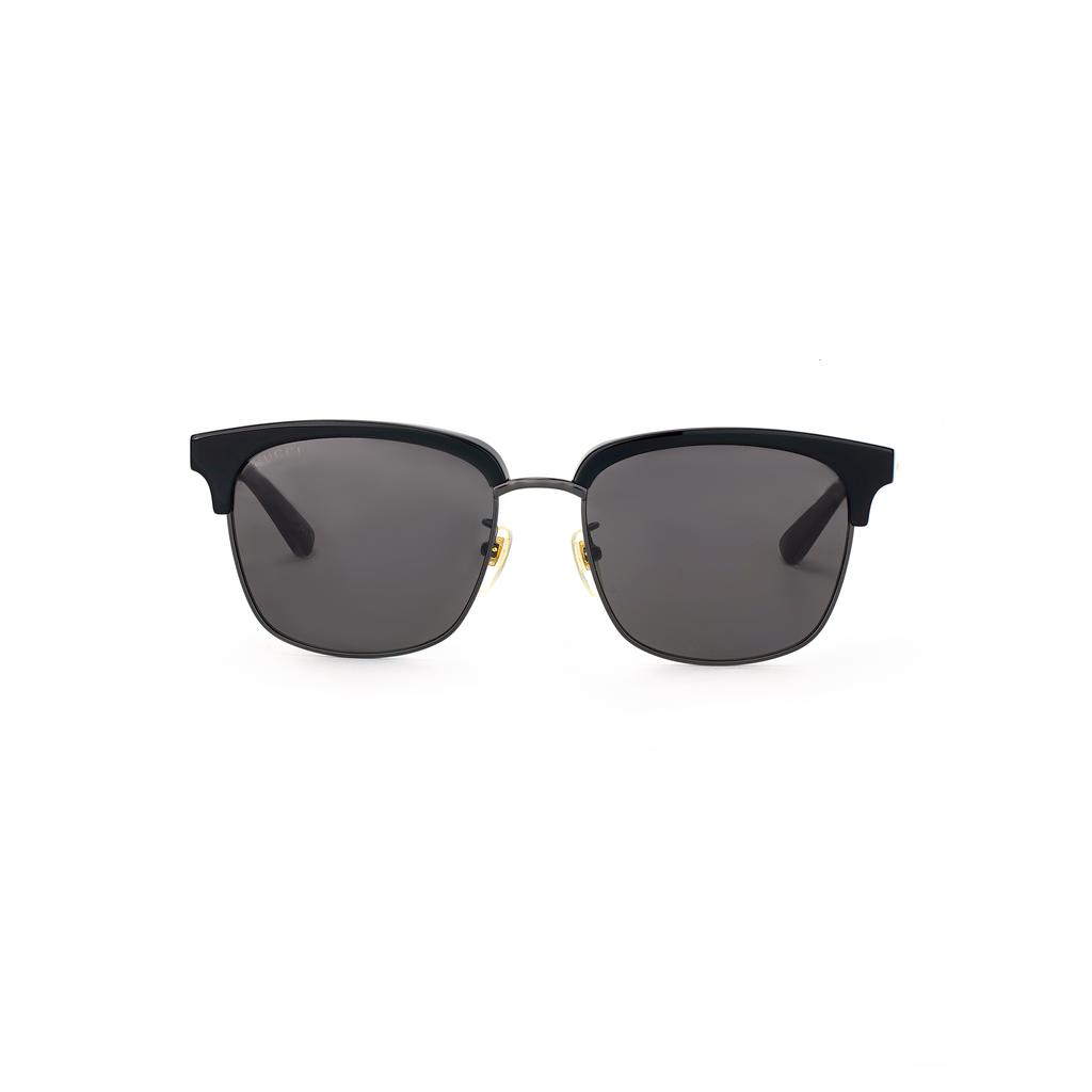 Gucci Monogram Temples Plate Frames Irregular Sunglasses Men's