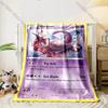 Multiple Sizes Pokémon Mewtwo Card Print Blanket Adult Children Warm Blankets Home Travel Car Soft Comfortable Blanket for Gifts
