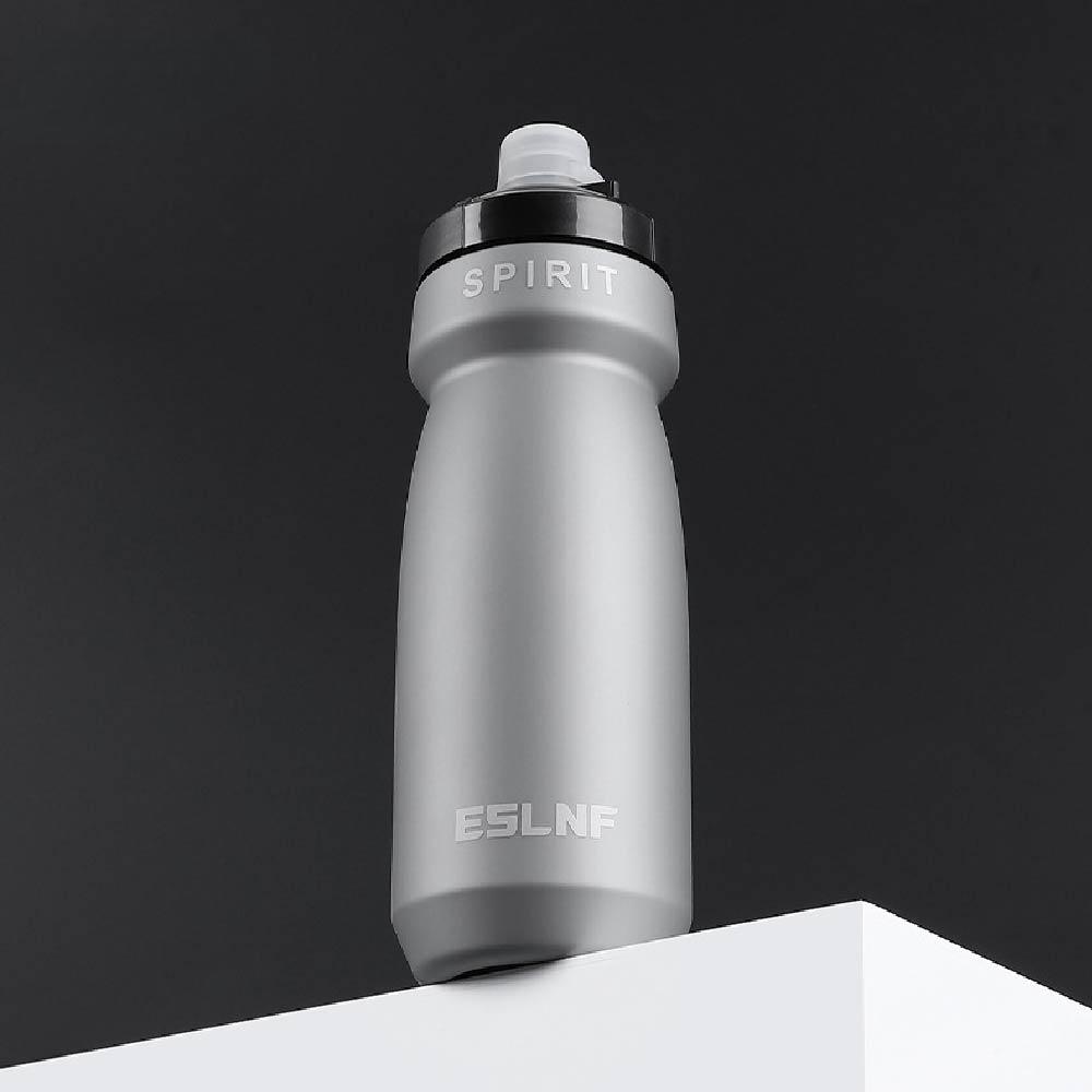 

Бутылки для воды для велосипеда без BPA, бутылка для воды для велоспорта, сжимаемая, герметичная, 750 мл, бутылка для воды для велосипеда с крышкой-пуш-пул для спортзала серебряный