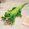 Lebensechte grüne Gecko-Plüschtiere Simulationstier Eidechse mit langem Schwanz Kuscheltier Geburtstagsgeschenke Heimdekoration