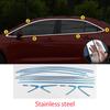 Car Accessories For Toyota Corolla Sedan - Steel Chrome Black Exterior Window Molding Strip Sill Side Cover Trim 12pcs