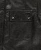 MATIN KIM Faux Leather Safari Jacket In Brown