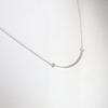 [Pre-owned] TIFFANY 925 T Smile Line Necklace/j54-3