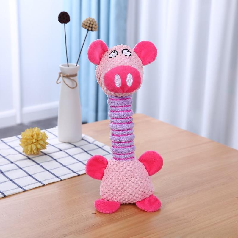 Pet Toys Cat and Dog Plush Toys Pet Bite-resistant Sound Grinding Teeth Cleaning Toys Anti-troublesome Dog Relief