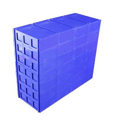 2PCS Stackable Plastic Hardware Parts Storage Boxes Component Screws Tool Box PE Combined Cabinet Rack Drawer Case Box