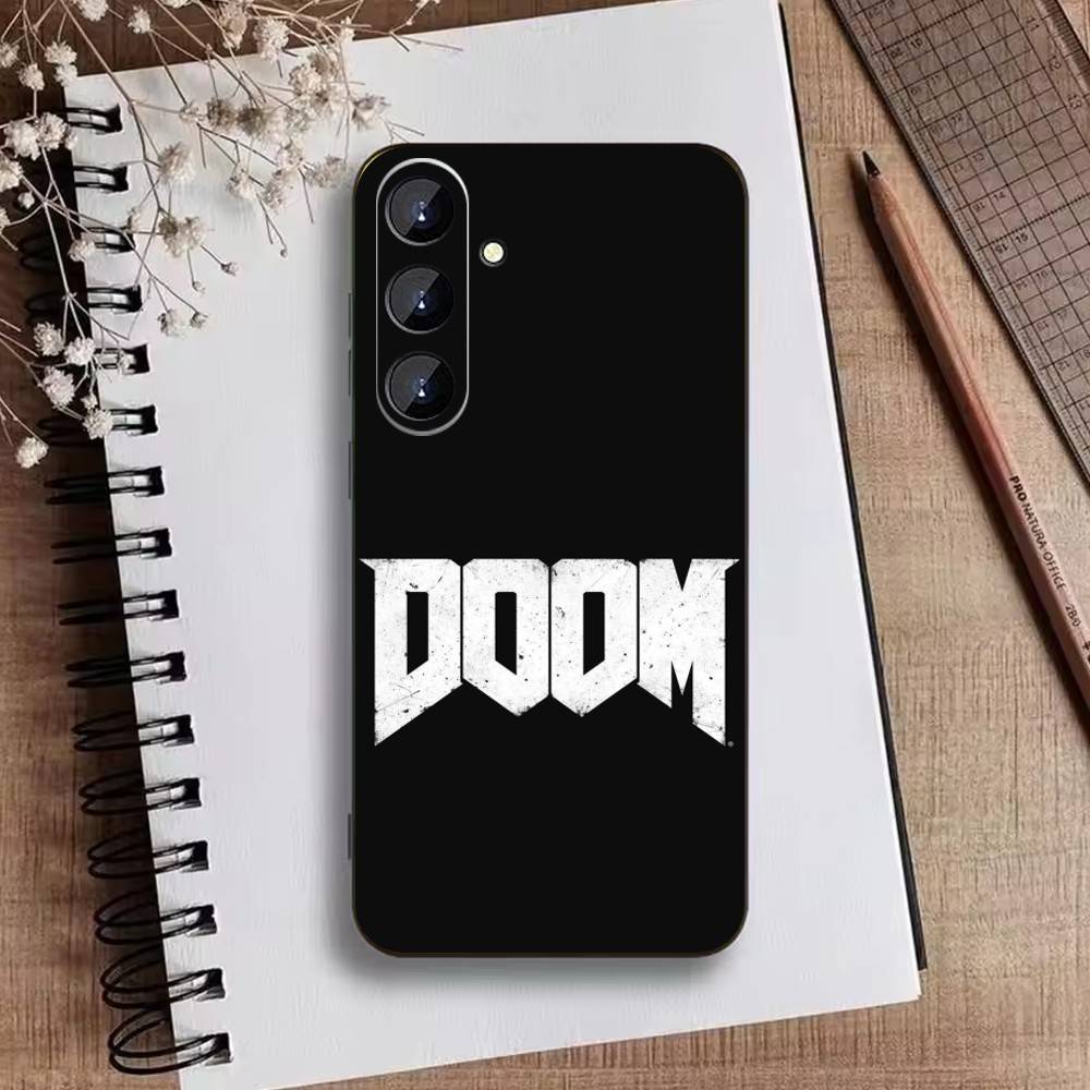 G-Game D-doom Phone Case For Samsung Galaxy A73,A21s,A22,A31,A52,A53,A71,A41Soft Black Shell