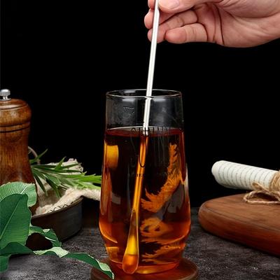 1 vnt. Aukščiausios kokybės 304 nerūdijančio plieno ledinės arbatos šaukštelis - Ilga rankena kavai ir arbatai maišyti - Elegantiškas gėrimų maišytuvas