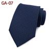Classic Men's 8cm Plaid Polyester Tie
