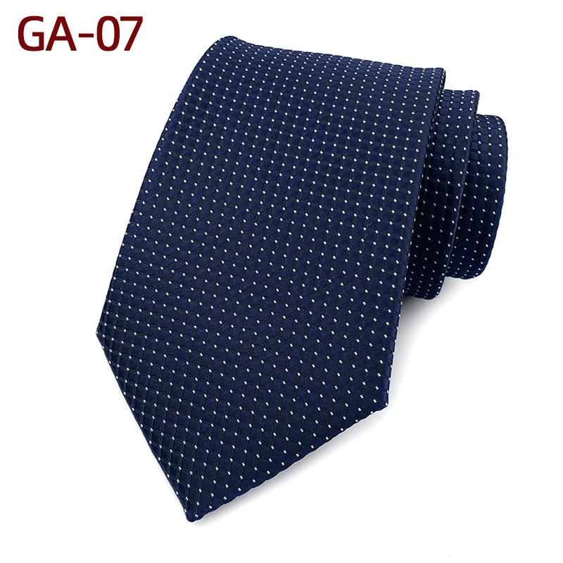 Classic Men's 8cm Plaid Polyester Tie