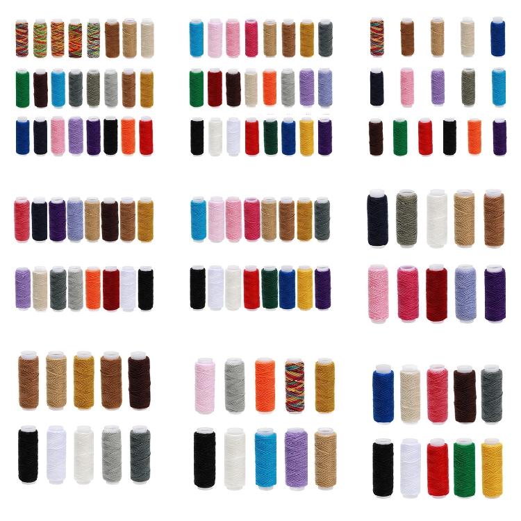 10/16/24 Colors Polyester Sewing Thread Flat Durable Cord for Sewing Crafts