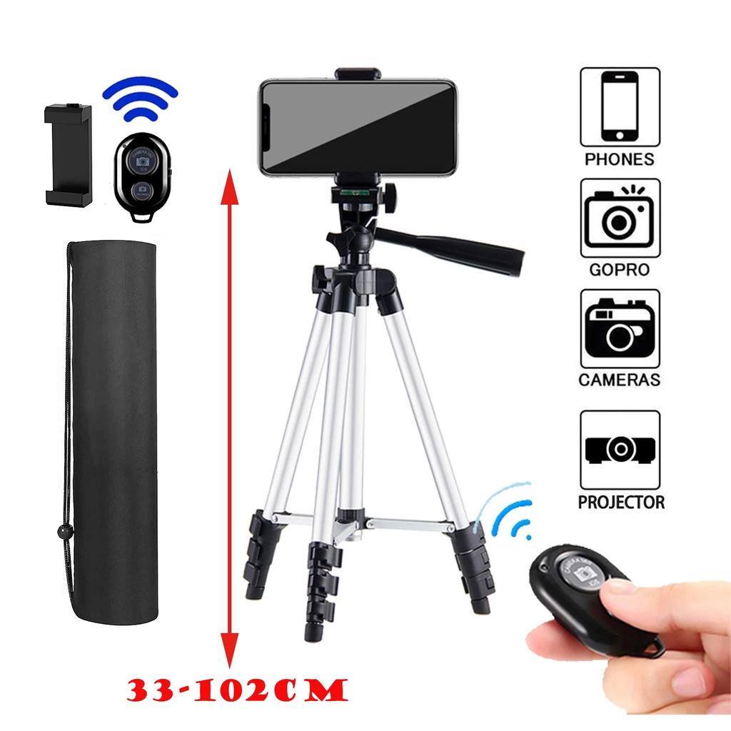 Handy-Stativ mit Bluetooth-Fernbedienung Leichtes Universelles Fotografiestativ für Xiaomi-Kamera und Smartphone Zubehör