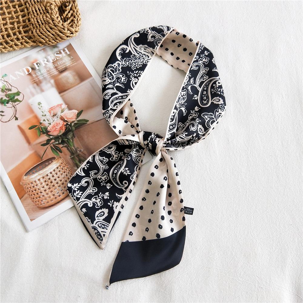 New Scarves Silk Scarves Women'S Spring And Autumn Season Long Decorative Professional Scarves Summer Thin Styles Paired With Shirts Stylish