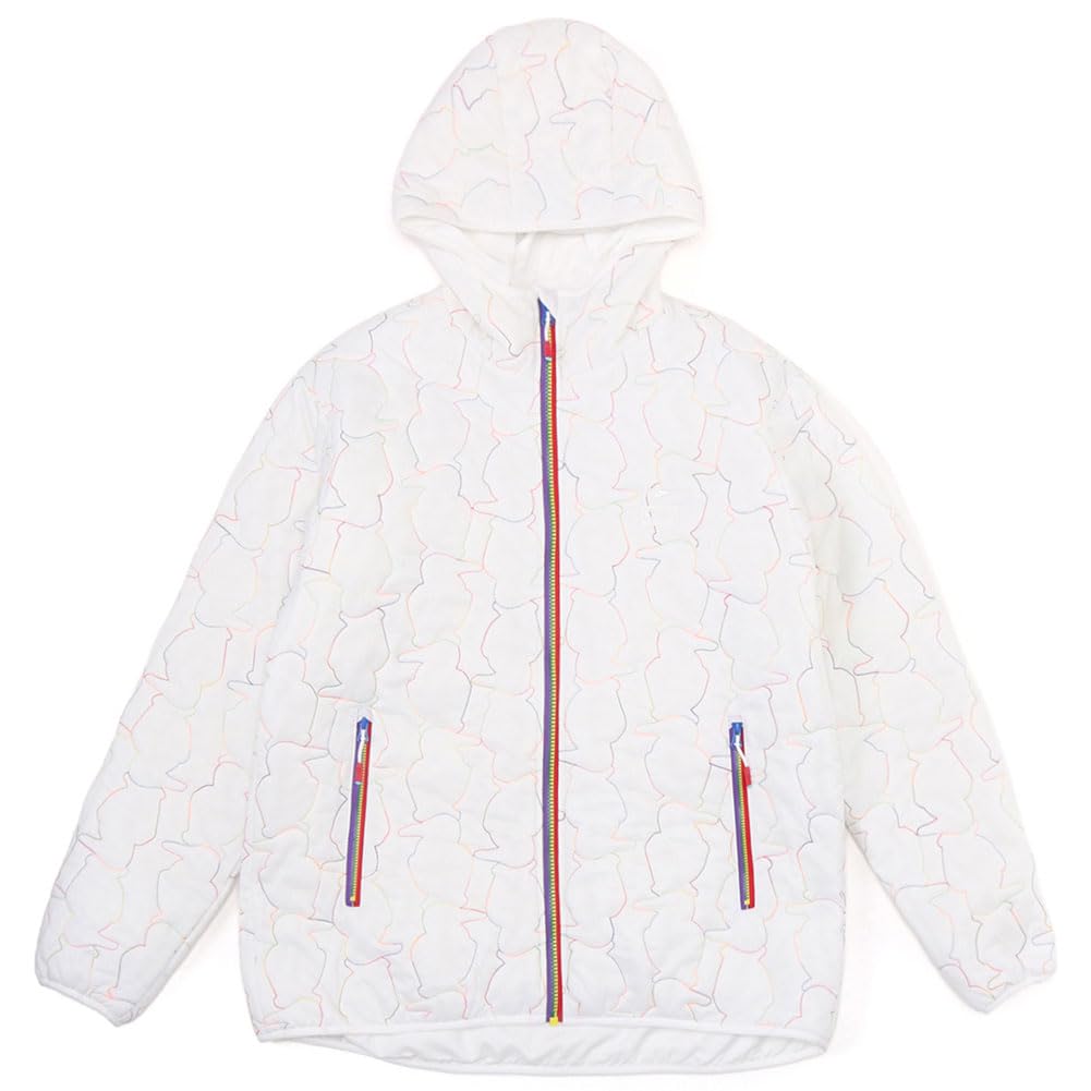 

Chums Booby Stitch Padded White x Medium Hoodie, Men s, Rainbow,