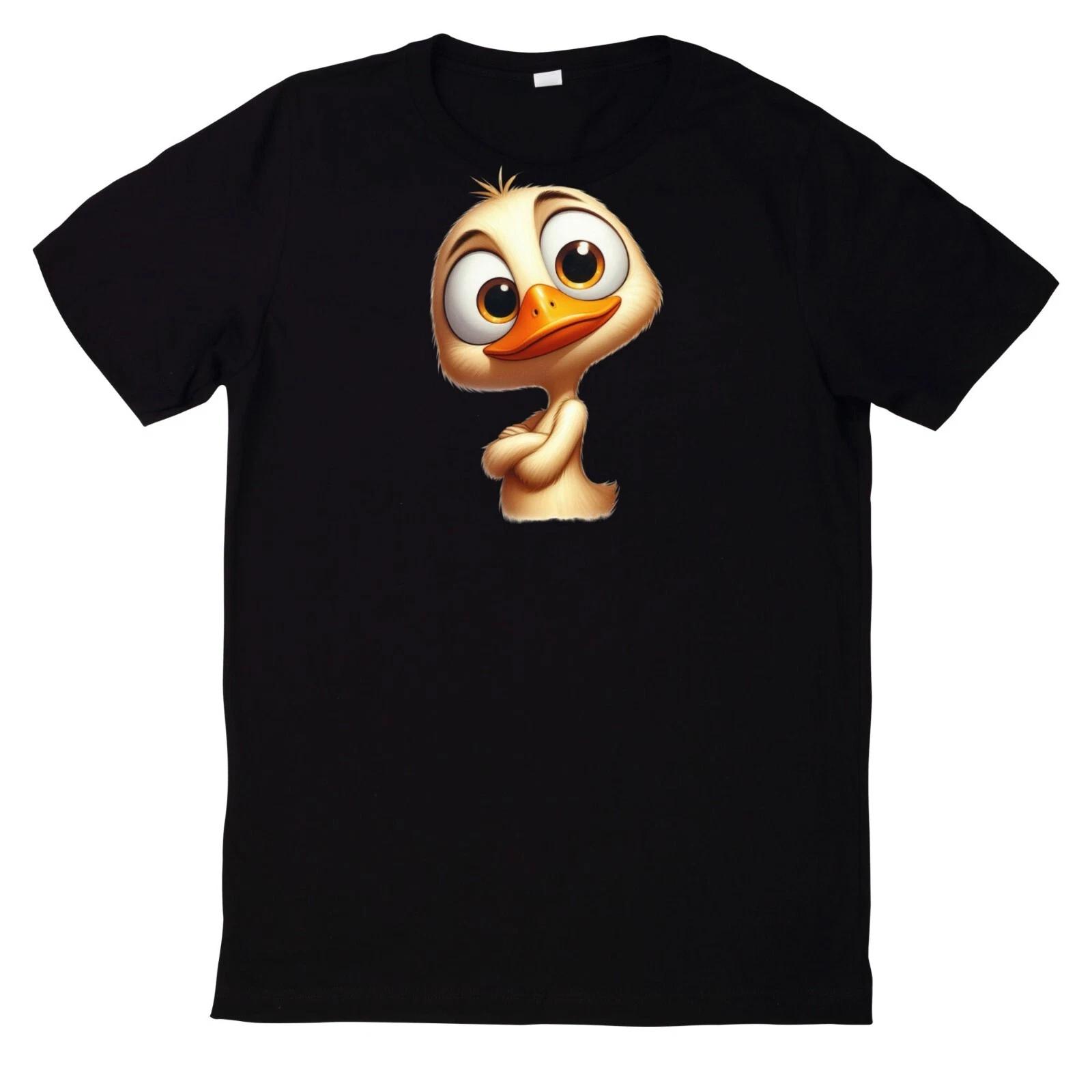 T-Shirt Niedliche Schrullige verdächtige Ente M
