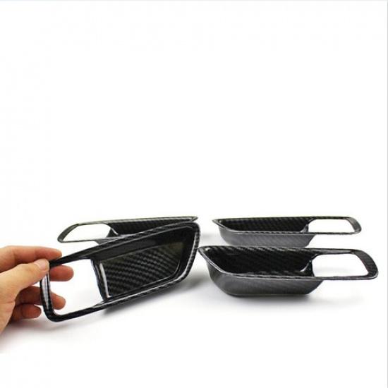 Carbon Fiber Inner Car Door Handle Bowl Cover Trim For Toyota Corolla -2025