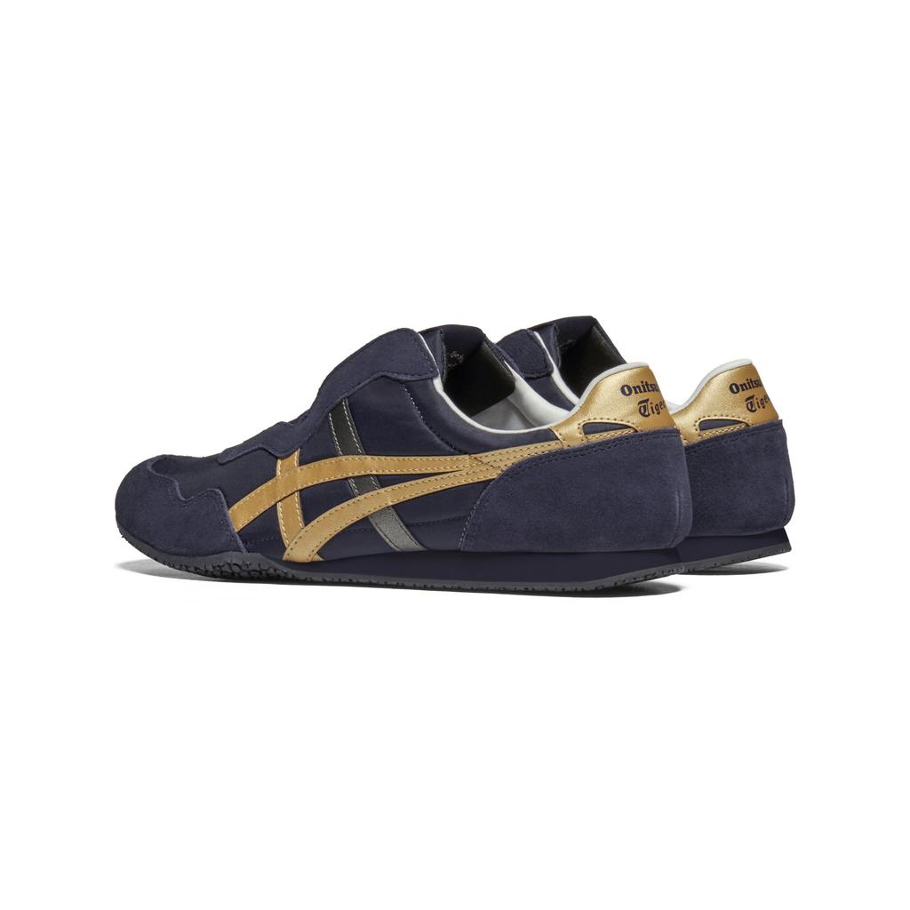 ONITSUKA TIGER Serrano Slip-On Fabric Comfortable Versatile Casual Shoes Unisex Sneaker Dark-Blue 1183C615-400
