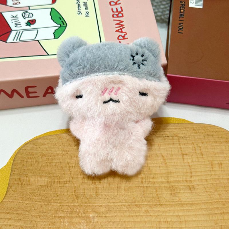 

Cute Cartoon Plush Kitty Keychain Kawaii Black Cat Pink Cat Doll Backpack Decoration Pendant Bag Charm Key Ring Accessories Gift