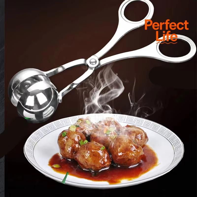 DIY Kitchen Helper Stainless Steel Rice Meat Dumplings Ware Fish Ball Shrimp Ball Rice And Vegetable Roll Diy Kitchen Gadget
