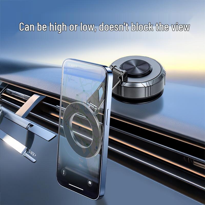 Magnetic Car Dashboard Phone Holder with Vacuum Adsorption