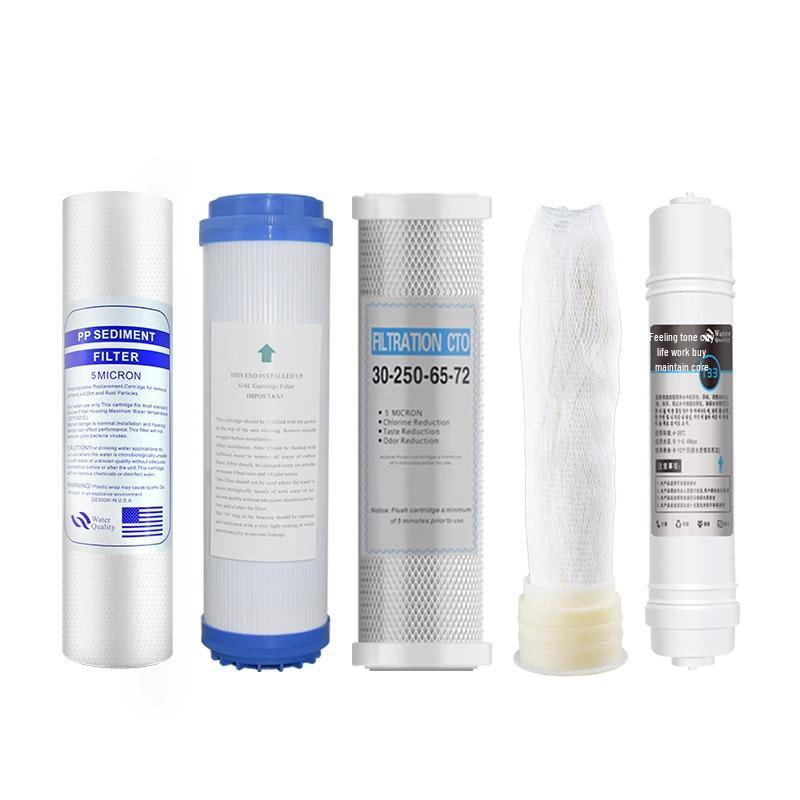 10-Inch Universal Water Purifier Filter: 3-Stage & 5-Stage Cartridge with PP Cotton, RO Membrane, Activated Carbon for Household Drinking Fountains
