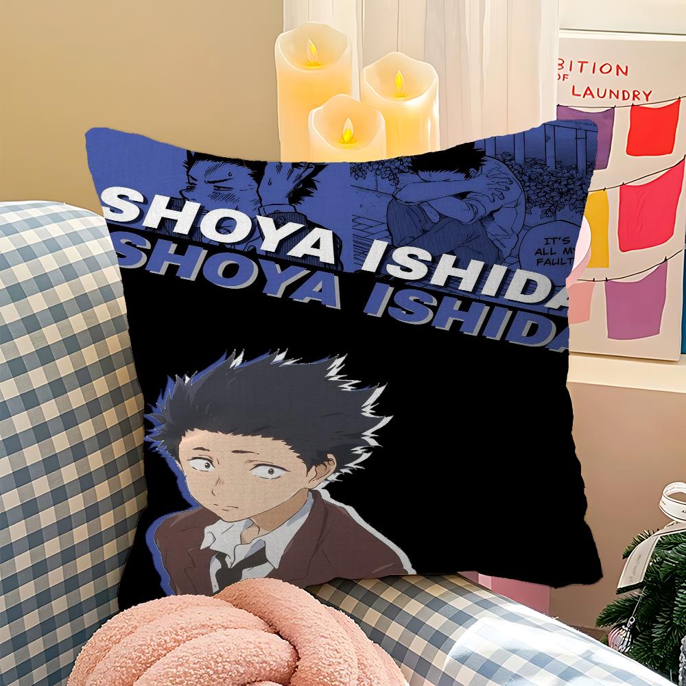 

Silent Voice Pillow Cover Sofa Cushion Cover Home Room Decoration Children Gift 40cmx40cm