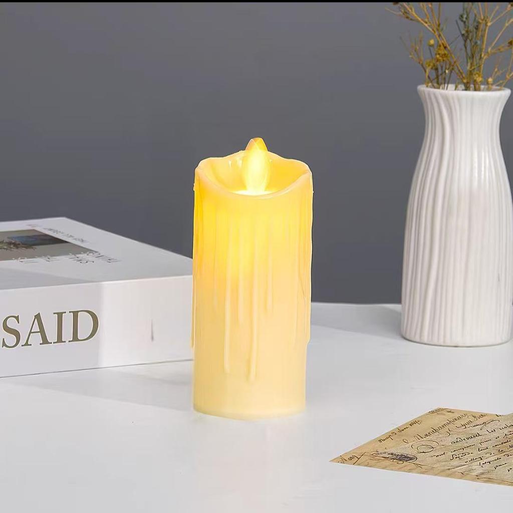 LED Wavy Mouth Face Swinging Candle Light for Wedding, Birthday, Christmas, Concerts